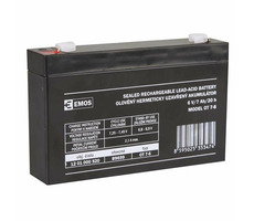 EMOS Bezúdržbový olověný akumulátor 6V 7Ah / faston 4.7 mm