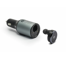 Technaxx BT-X25 Bluetooth In-Ear hands-free s nabíječkou do auta / tlačítkové ovládání / nabíječka s 2x USB portem
