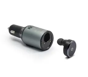 Technaxx BT-X25 Bluetooth In-Ear hands-free s nabíječkou do auta / tlačítkové ovládání / nabíječka s 2x USB portem