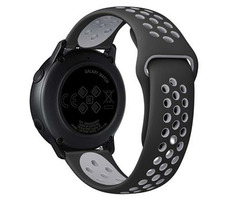 Tactical Double Silikonový Pásek pro Amazfit Pace černá-šedá