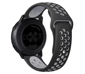Tactical Double Silikonový Pásek pro Amazfit Pace černá-šedá