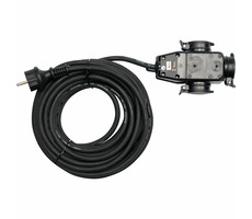 YATO YT-8116 Prodlužovací kabel s gumovou izolací / Napětí 230 V / Počet zásuvek 3 / Délka 10 m / IP44