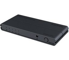 PremiumCord HDMI switch 4:1 černá / 4K x 2K @ 60Hz / 1080p / HDR / dálkový ovladač