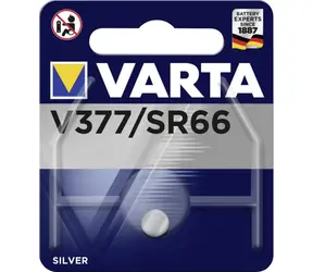 Varta V377 Knoflíková baterie SR66 / 1.55V / 24 mAh / oxid stříbra / 1 ks / v blistru 