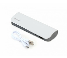 PLATINET PMPB72LW bílá / powerbanka / 7 200 mAh / USB + microUSB / kožená