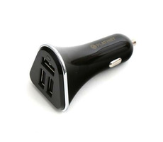 PLATINET PLCR3B černá / autonabíječka / 3x USB / 5.2 A / 1m microUSB kabel