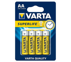 Varta Superlife Baterie AA / 1.5V / zinko-uhlíková / 4 ks / v blistru