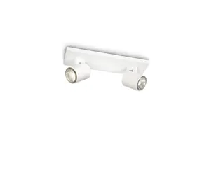 Philips Runner 2x50W bílá / bodové svítidlo / GU10 / IP20 / bez zdrpje