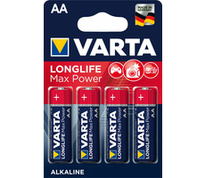 Varta Max Tech Baterie AA / 1.5V / 2600 mAh / alkalická / 4 ks / v blistru