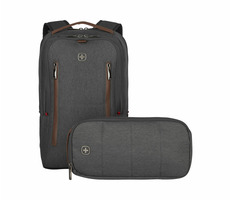 WENGER CityUpgrade 16" / Batoh na notebook / Rozměry 38 x 41 x 17 cm / 15 L / polyester / 0.8 kg / šedá
