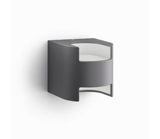 Philips Grass LED 2x4.5W antracitová / LED venkovní nástěnné svítidlo s pohybovým čidlem / 2700K / 800lm / IP44 