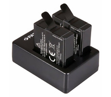 PATONA Nabíječka pro 2 baterie GoPro AHDBT-501 / Vstupní napětí  DC 5V |2.1A / Výstupní napětí DC 4.4V | 2x 750 mAh 