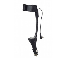 Gembird TA-CHU3 černá / držák do auta 4v1 / 55 - 85 mm / nabíječka + FM vysílač + handsfree / do 12V autozásuvky