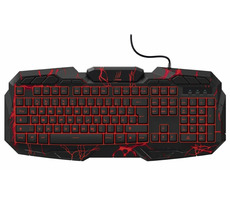 uRage Illuminated2 černá / herní klávesnice / drátová (USB) / CZ / podsvícená / anti-ghosting / 105 kláves