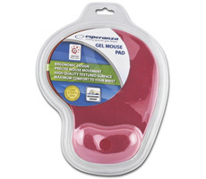 Esperanza EA137R červená / gelová podložka pod myš / 230 x 190 x 20 mm / blistr