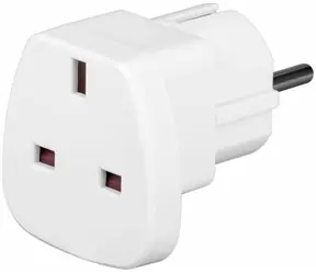 Techly Napájecí adaptér UK|EU 13A - UK|BS - CEE 7|7 bílá