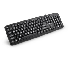 Esperanza EK129 Florida černá / kancelářská klávesnice / USB / US layout / 104 kláves / velká písmena / 1.5 m