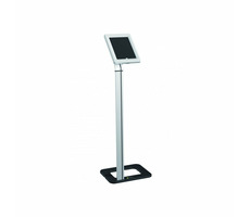 Techly Univerzální podlahový stojan pro iPad a tablety 9.7"-10.1" se zámkem / stříbrná