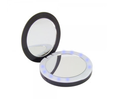 Esperanza MIRROR 3000 mAh černá / Power Bank / 5V / 1.0-2.1A / USB / LED podsvícení / zrcadlo