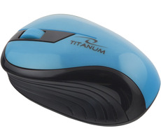 Titanum TM114T RAINBOW tyrkysová / Bezdrátová optická myš / 1000DPI / 3D / 2.4GHz