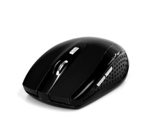 Media-Tech RATON PRO černá / bezdrátová optická myš / 1200 CPI / 2.4GHz / 5 tl. + kolečko / 2x AAA