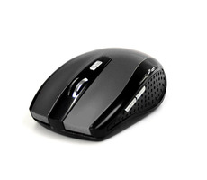 Media-Tech RATON PRO titanová / bezdrátová optická myš / 1200 CPI / 2.4GHz / 5 tl. + kolečko / 2x AAA