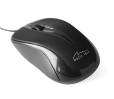 Media-Tech PLANO černá / optická myš / 800 DPI / USB / 3 tl. + kolečko / 1.4 m