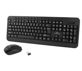 Titanum TK109 AKRON černá / bezdrátová klávesnice + myš / 2.4GHz / US