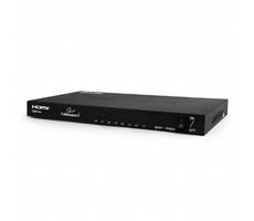 Gembird HDMI splitter 8 portů / až 4K výstupní rozlišení / podpora 3D videa / digitální zesilovač signálu