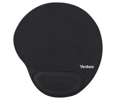 Yenkee Gelová podložka pod myš černá / 250x220x20 mm
