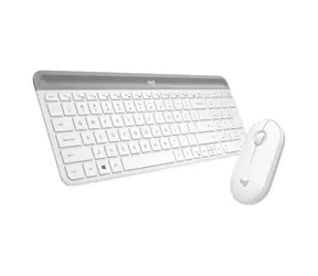 Logitech Slim Wireless Combo MK470 DE bílá / bezdrátová sada klávesnice a myši / DE verze