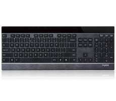 Rapoo E9270p černá / bezdrátová klávesnice s dotykovou multimediální plochou / 5 GHz /  CZ verze / 2x AA baterie