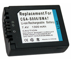 TRX baterie pro Panasonic 1300 mAh / CGA-S006E / CGR-S006 / DMW-BMA7 / DMWBMA7 / CGR-S006E / CGA-S006A / CGR-S006A