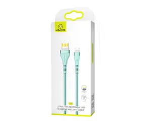 USAMS SJ360 Ultra Tenký Datový Kabel Lightning azurová 
