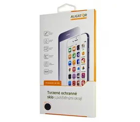 Aligator GLASS PRINT Ochranné tvrzené sklo pro Samsung Galaxy A70 černá / celoplošné lepení