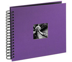 Hama FINE ART 28x24 cm lila / Album klasické spirálové / 50 stran 