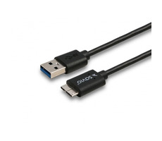 SAVIO CL-102 kabel USB 3.0 M - USB 3.0 type B M černá / 1m