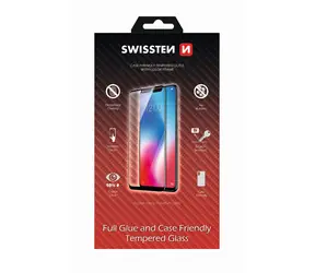 SWISSTEN FULL GLUE COLOR FRAME CASE FRIENDLY sklo pro HUAWEI P30 černá