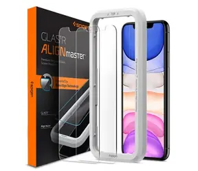 Spigen Align Glas.tR ochranné sklo pro Apple iPhone 11 & XR / 2ks