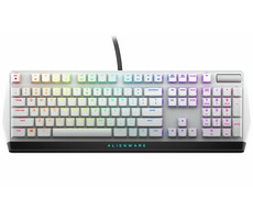 DELL Alienware AW510K bílá / Herní mechanická klávesnice / US / Cherry MX Red / RGB podsvícení / USB / 2 m
