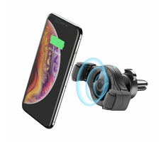 Cellularline Handy Roll černá / Univerzální držák do ventilace auta s funkcí bezdrátového nabíjení 