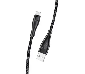 USAMS SJ399 U41 Braided Datový Kabel microUSB 3m černá