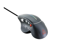 CANYON Apstar šedá / Herní optická myš / 6400 DPI / 6 tlačítek / RGB podsvícení / USB / 1.65 m