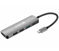 Sandberg USB-C dokovací stanice / HDMI / 1xUSB 3.0 / 2xUSB 2.0 / Power Delivery 100W