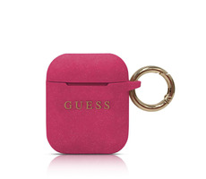 GUESS Silikonový Kryt pro Apple Airpods Fuchsia