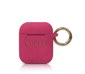 GUESS Silikonový Kryt pro Apple Airpods Fuchsia