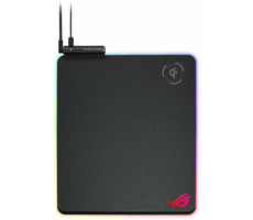 ASUS ROG Balteus Qi černá / Herní podložka pro myš / Aura Sync RGB / Qi nabíjení / 370x320x8mm