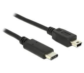 Delock Kabel USB Type-C 2.0 samec > USB 2.0 typ Mini-B samec 2 m černá
