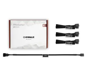 Noctua NA-SEC1 černá (chromax) / Prodlužovací kabel / 3x 4-Pin PWM / délka 300 mm