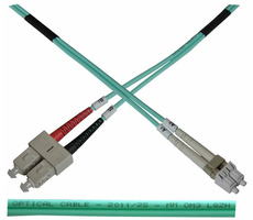 OEM Optický kabel duplexní / MM / 50 125  LC-SC / LSOH / (OM3) / 1m